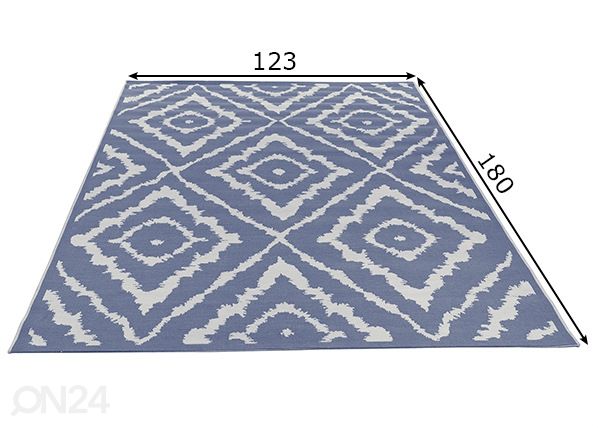 Matto Garden Pattern 123x180cm mitat