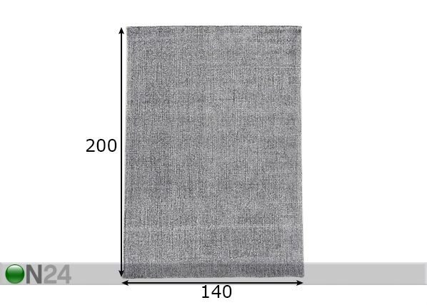 Matto Groove 140x200 cm mitat