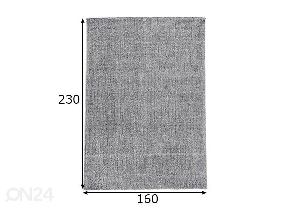 Matto Groove 160x230 cm mitat