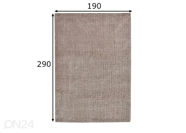 Matto Groove 190x290 cm mitat