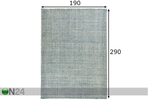 Matto Groove 190x290 cm mitat