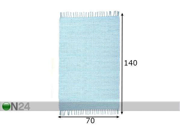 Matto Happy Cotton Uni 70x140 cm mitat