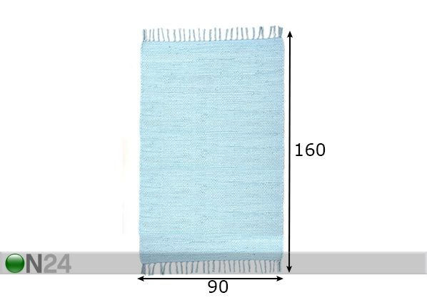 Matto Happy Cotton Uni 90x160 cm mitat