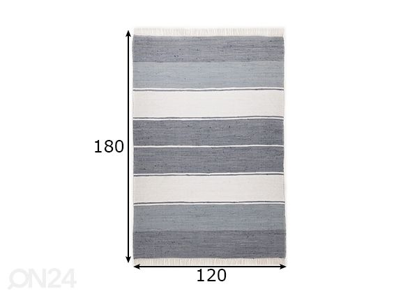 Matto Happy Design Stripes 120x180 cm mitat