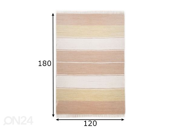 Matto Happy Design Stripes 120x180 cm mitat