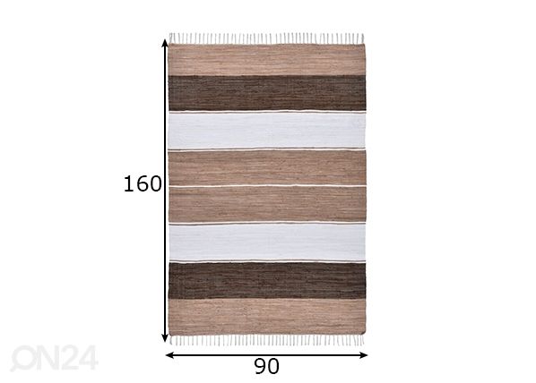 Matto Happy Design Stripes 90x160 cm mitat