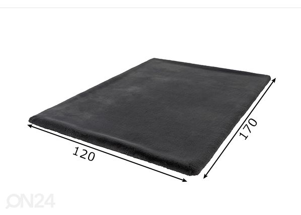 Matto Heaven Graphite 120x170 cm mitat