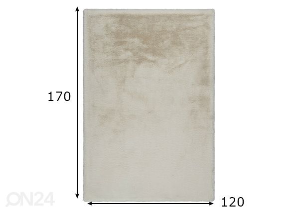 Matto Heaven Ivory 120x170 cm mitat