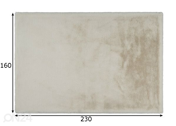 Matto Heaven Ivory 160x230 cm mitat