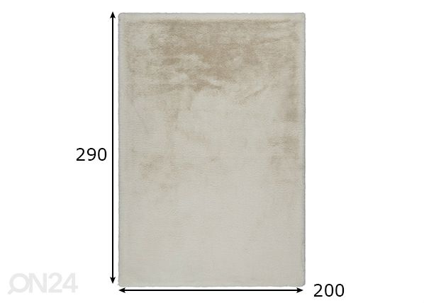 Matto Heaven Ivory 200x290 cm mitat