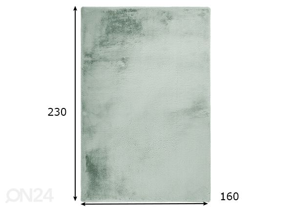 Matto Heaven Jade 160x230 cm mitat