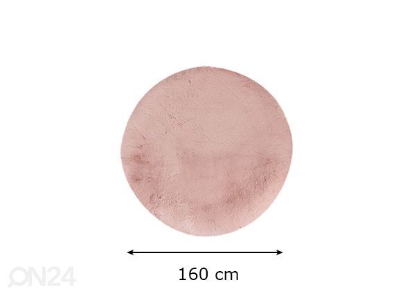 Matto Heaven Powder Pink Ø160 cm mitat