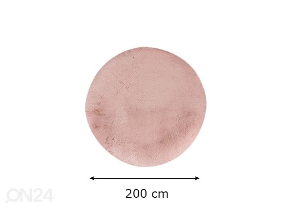 Matto Heaven Powder Pink Ø200 cm mitat