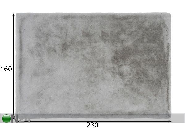 Matto Heaven Silver 160x230 cm mitat