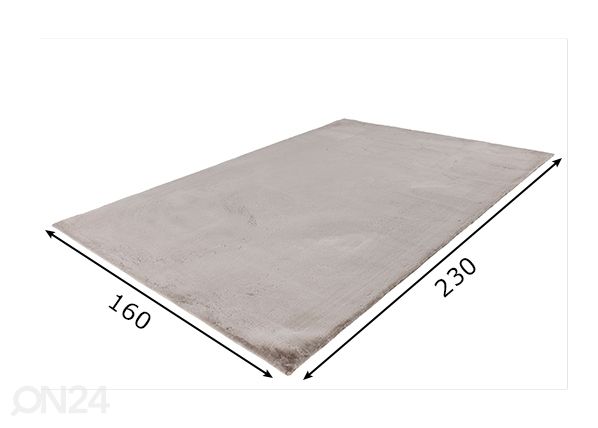 Matto Heaven Taupe 160x230 cm mitat