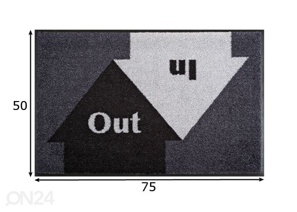 Matto IN&OUT 50x75 cm mitat