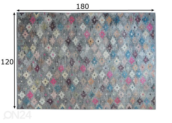 Matto Konia Multi 120x180 cm mitat