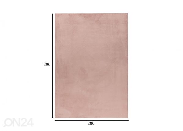 Matto LOFT Powder Pink 200x290 cm mitat