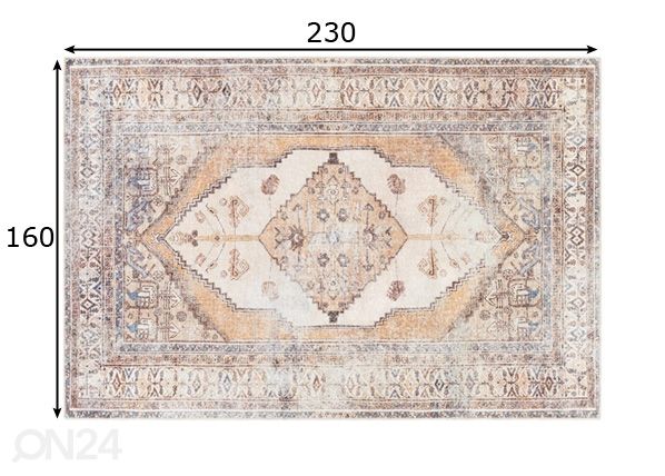 Matto Mazal Beige 160x230 cm mitat