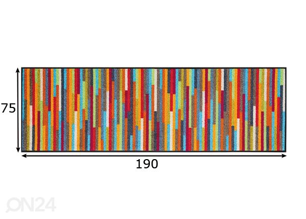 Matto MIKADO STRIPES 75x190 cm mitat