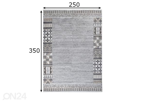 Matto Nakarta 250x350 cm mitat