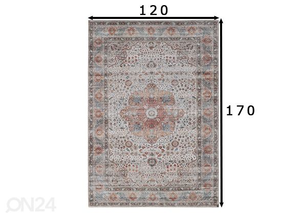 Matto Nepal 120x170 cm, beige mitat