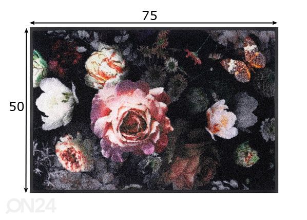 Matto Night Roses 50x75 cm mitat