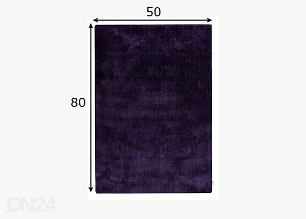 Matto om Tailor Cozy, 50x80 cm violetti mitat