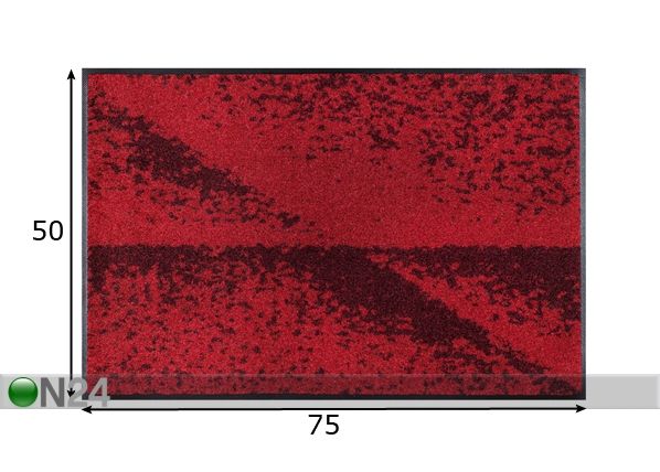 Matto RED SHADOW 50x75 cm mitat