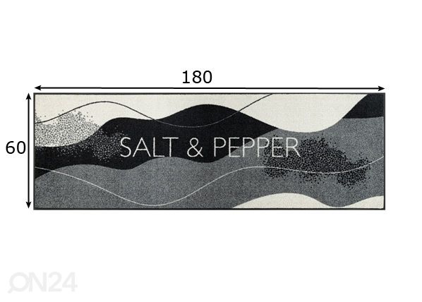 Matto Salt & Pepper 60x180 cm mitat