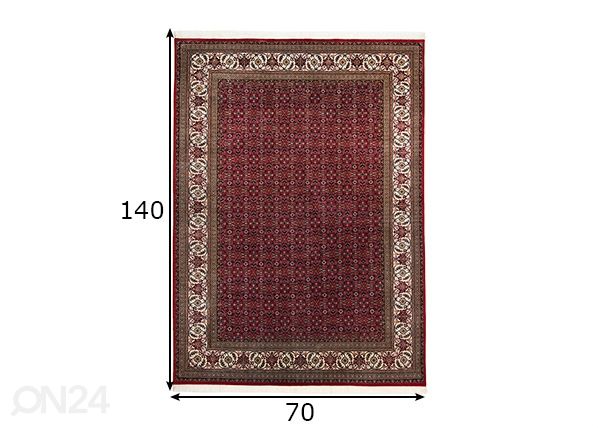 Matto Sirsa Silk Bidjar 70x140 cm mitat