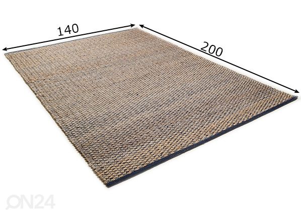 Matto Smooth Comfort Braid 140x200cm mitat