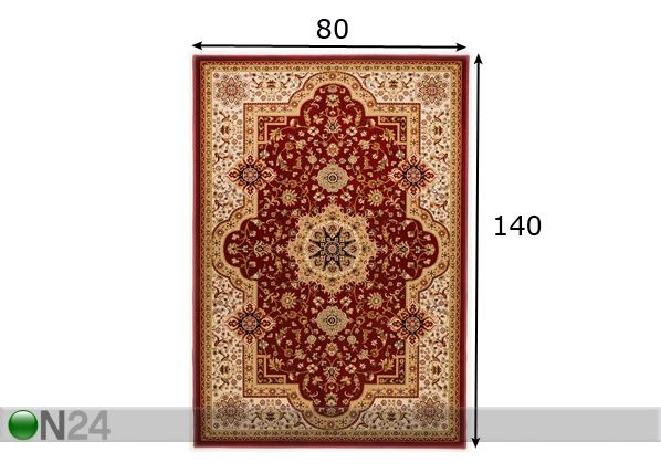 Matto TASHKENT 80x140 cm mitat