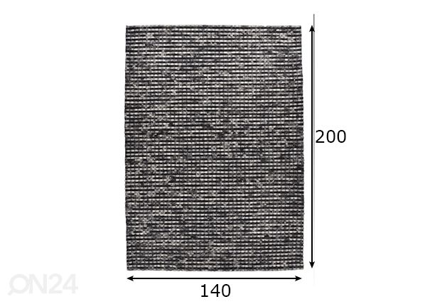 Matto Tauern 140x200 cm mitat