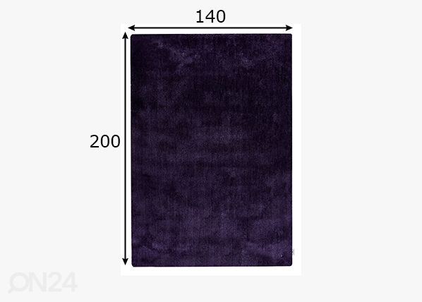 Matto Tom Tailor Cozy, 140x200 cm violetti mitat