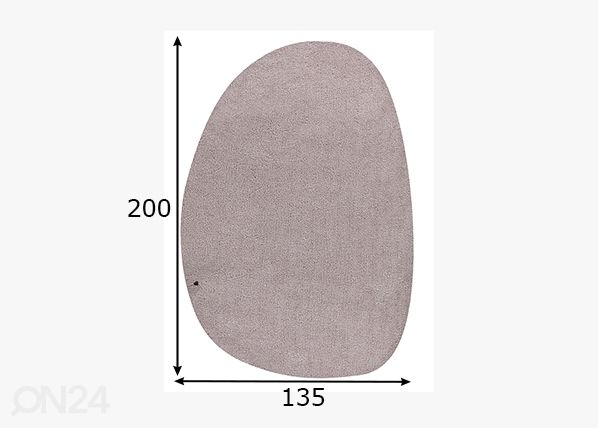 Matto Tom Tailor Cozy Pebble, 135x200 cm beige mitat