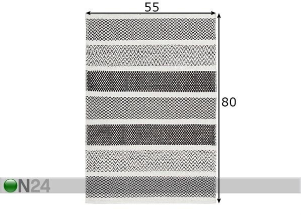 Matto Trondheim 55x80 cm mitat