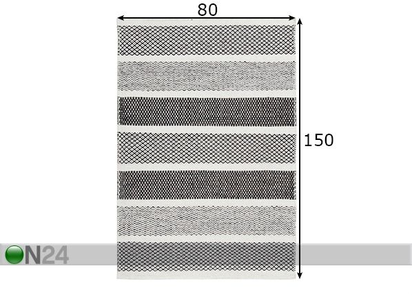 Matto Trondheim 80x150 cm mitat