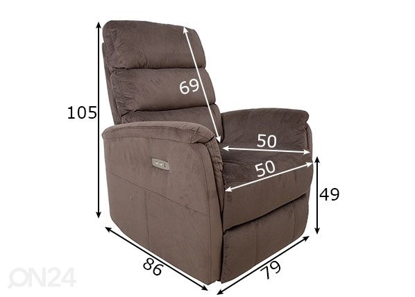 Mekanismituoli Barclay Recliner mitat