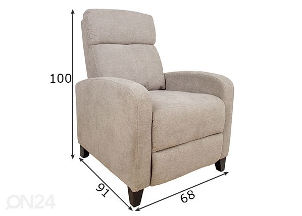 Mekanismituoli Enigma Recliner mitat