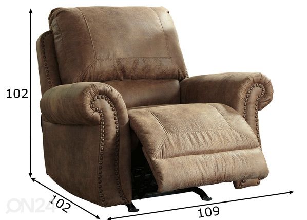 Mekanismituoli Recliner mitat