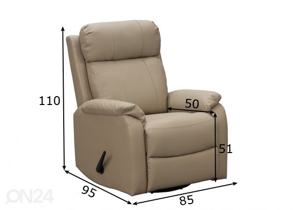 Mekanismituoli Vegas recliner mitat