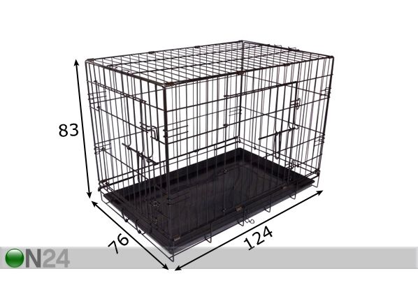 Metallihäkki koirille XXL mitat