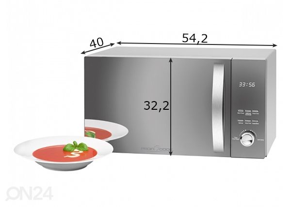 Mikroaaltouuni ProfiCook mitat