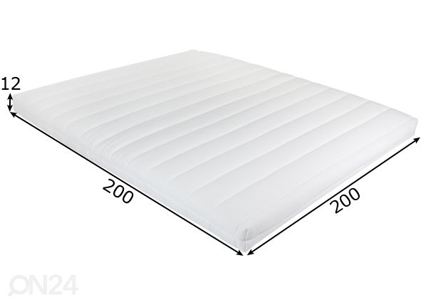 Mini-Softech jousitettu petauspatja 200x200 cm mitat