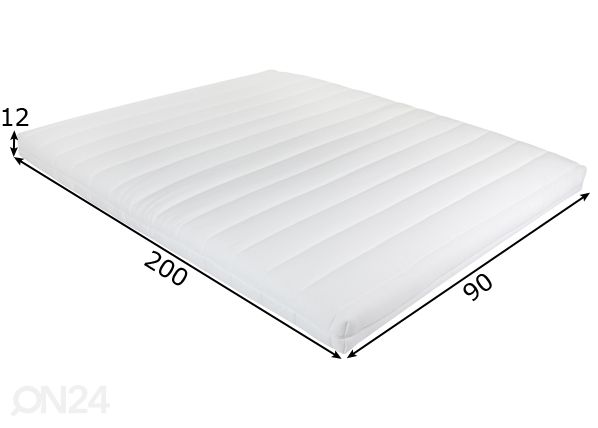 Mini-Softech jousitettu petauspatja 90x200 cm mitat