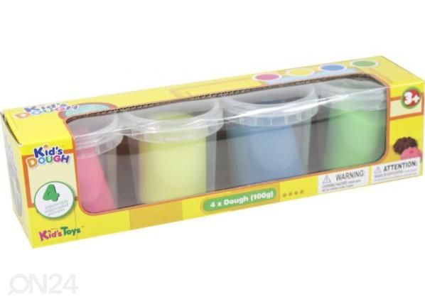 Muovailuvahat Kid´s Dough neon 4 x 100 g