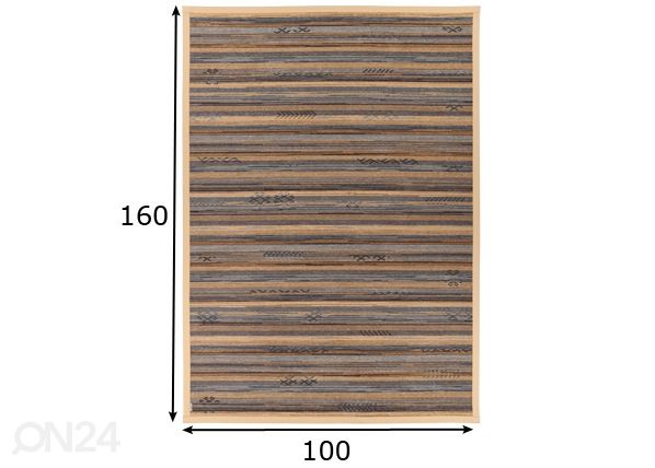 Narma smartWeave® matto Liiva gold 100x160 cm mitat