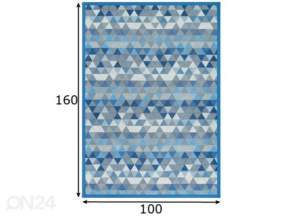 Narma smartWeave® matto Luke blue 100x160 cm mitat