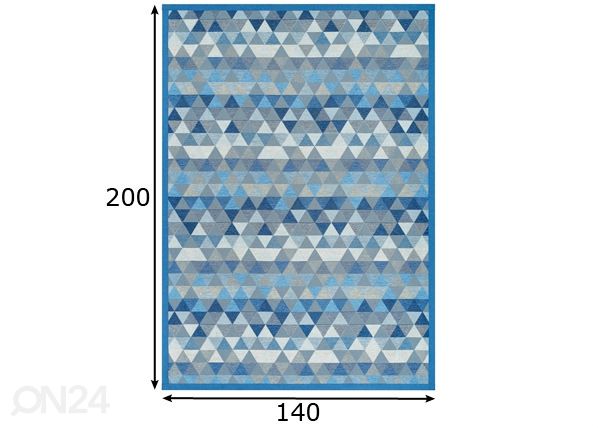 Narma smartWeave® matto Luke blue 140x200 cm mitat